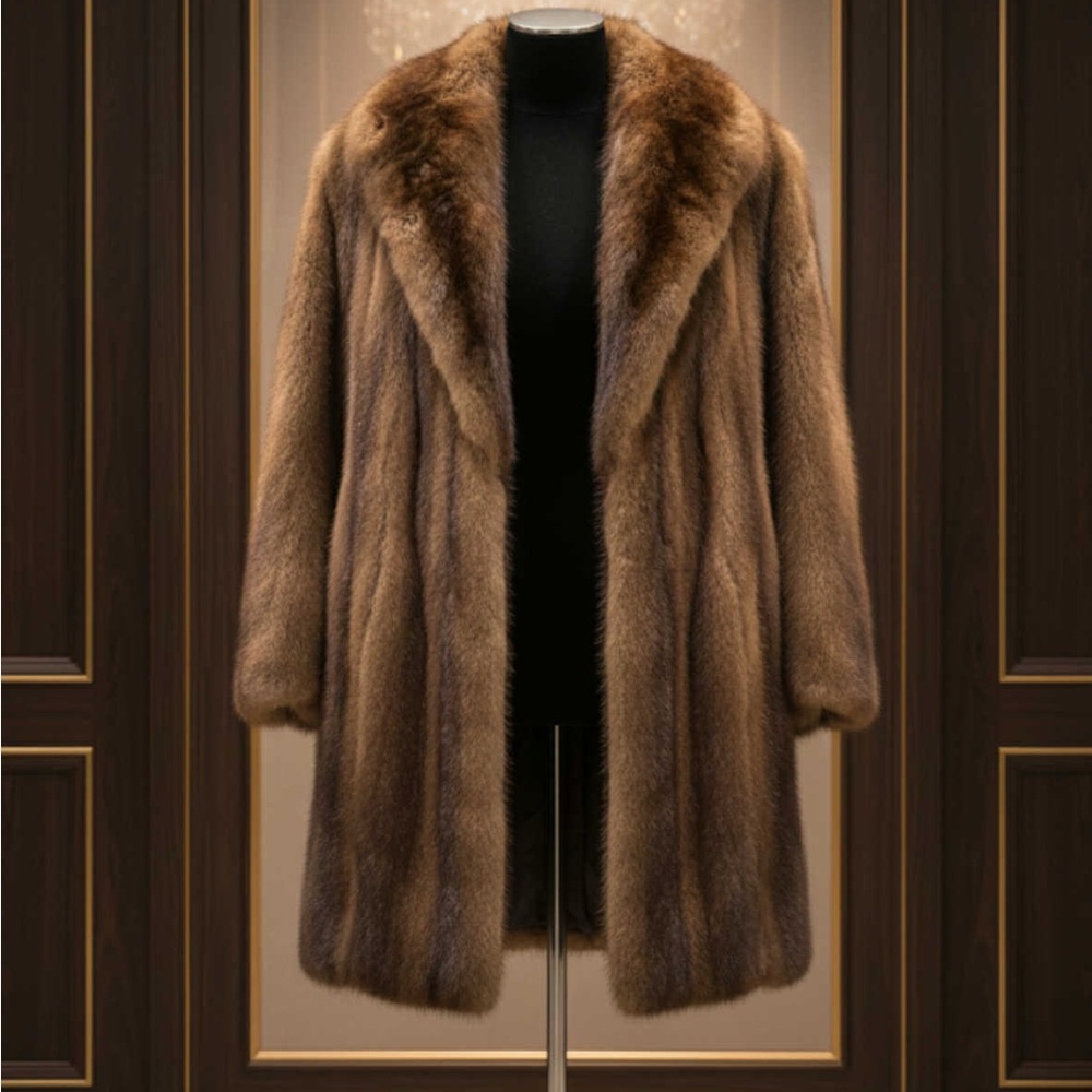 Marshall Field's Brown Fur Women's Coat